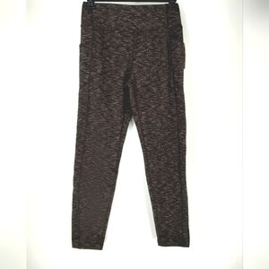 Soul & Sky Women's Coffee Space Dye Leggings Size M